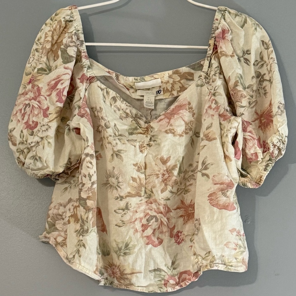 H&M off shoulder floral top